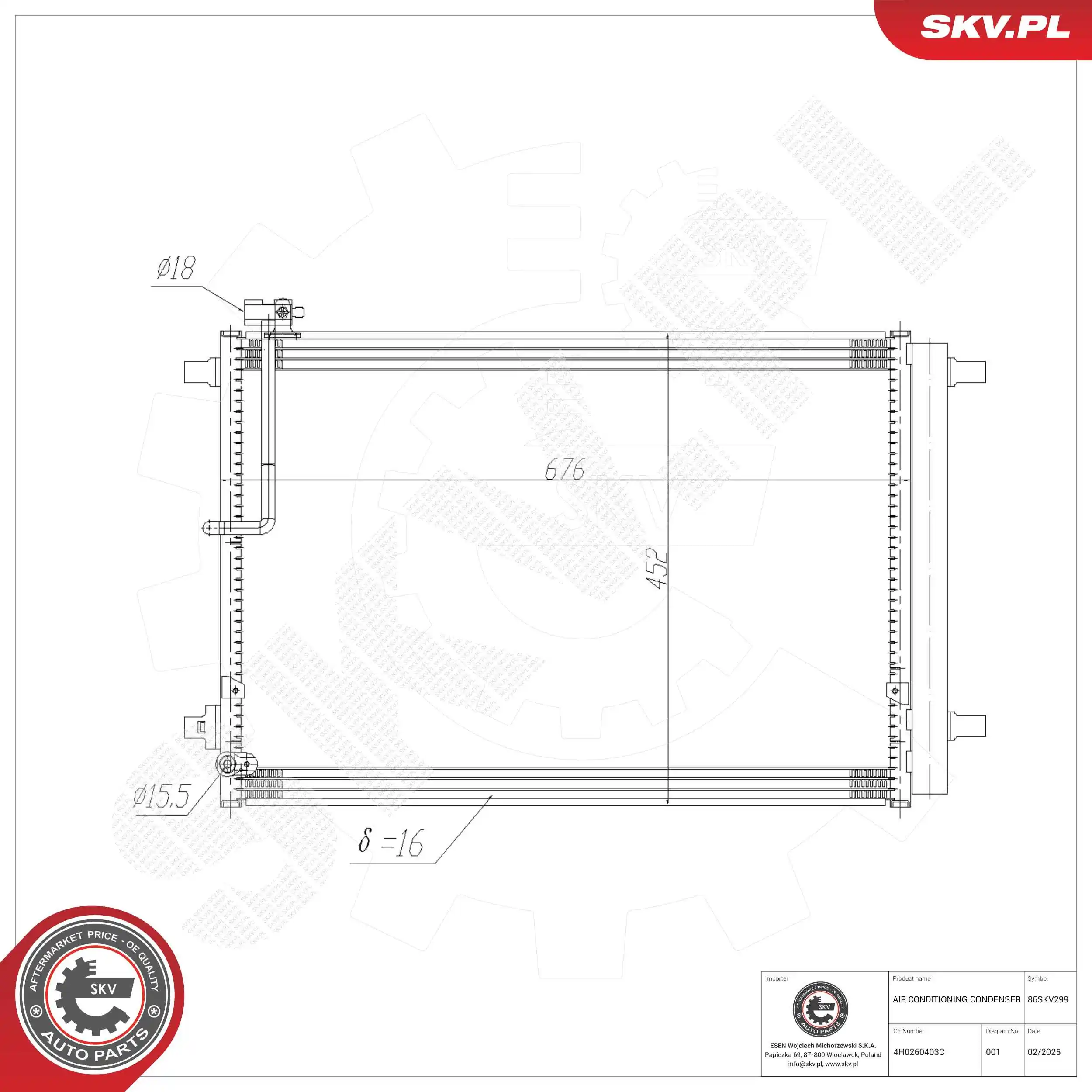 Condenser, air conditioning
